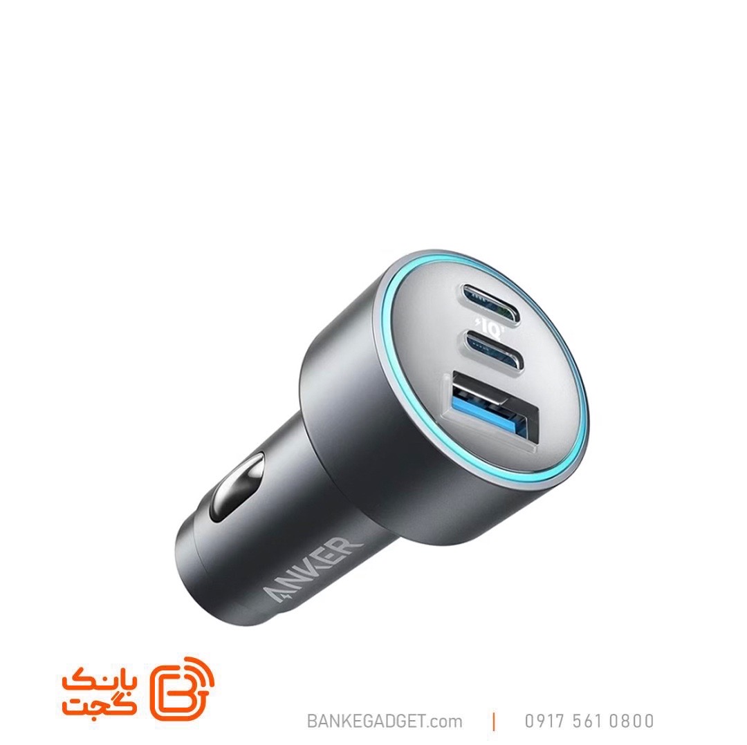 شارژر فندکی انکر مدل شارژر فندکی انکر مدل A2736 ظرفیت ۶۷ وات سه پورت